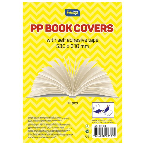 Omotnica samoljepljiva s trakom 53x31 cm pk10 Educa prozirna