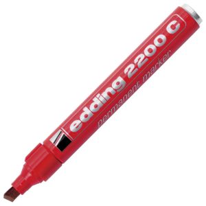 Marker permanentni 1-5 mm klinasti vrh Edding 2200 C crveni