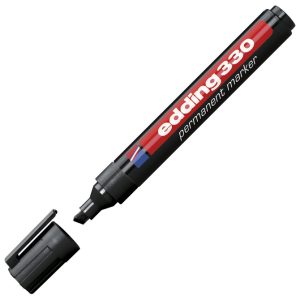 Marker permanentni 1-5 mm klinasti vrh Edding 330 crni