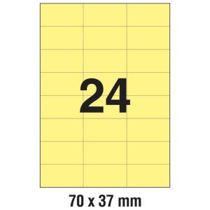 Etikete ILK  70x37 mm pk100L Zweckform 3451 žute
