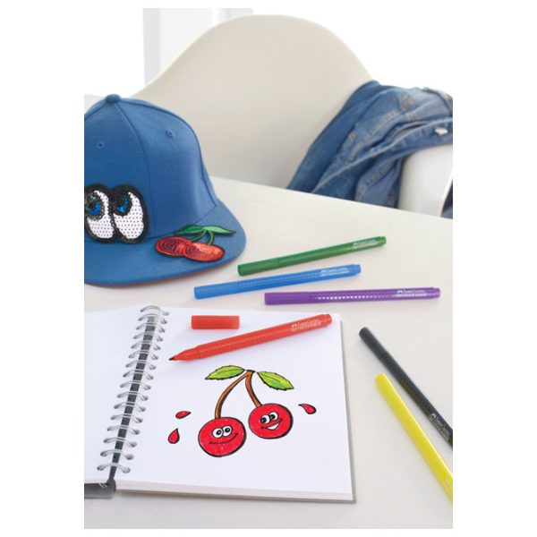 Flomaster školski  10boja Grip Faber-Castell 155310 blister - Slika 7
