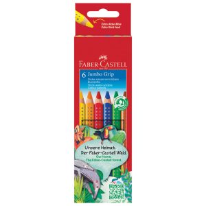 Boje drvene   6boja Jumbo Grip Faber-Castell 110906