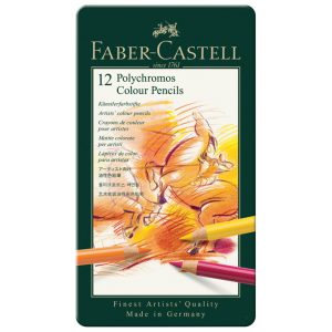 Boje drvene  12boja metalna kutija Polychromos Faber-Castell 110012