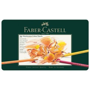 Boje drvene  36boja metalna kutija Polychromos Faber-Castell 110036