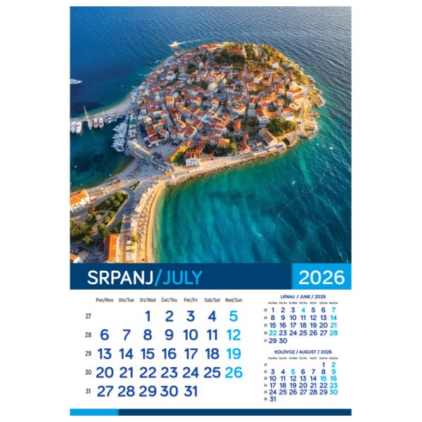 Kalendar "More 2026" 13 listova, spirala - Slika 11