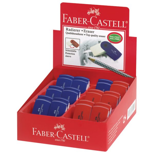 Gumica plastična Sleeve Mini Faber-Castell 182411 bijelo/sortirano - Slika 2