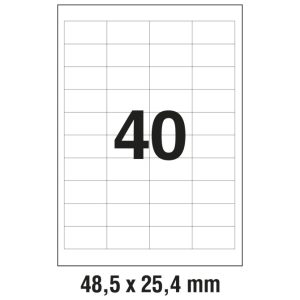 Etikete ILK  48,5x25,4 mm pk100L Zweckform 3657