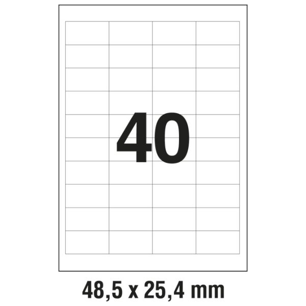 Etikete ILK  48,5x25,4 mm pk100L Zweckform 3657