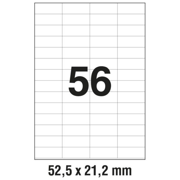 Etikete ILK  52,5x21,2 mm pk100L Zweckform 3668