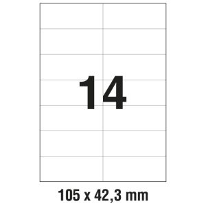Etikete ILK 105x42,3 mm pk100L Zweckform 3653