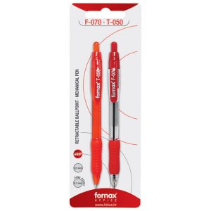 Set olovka kemijska F-070 grip+olovka tehnička T-050 Fornax sortirano blister!!