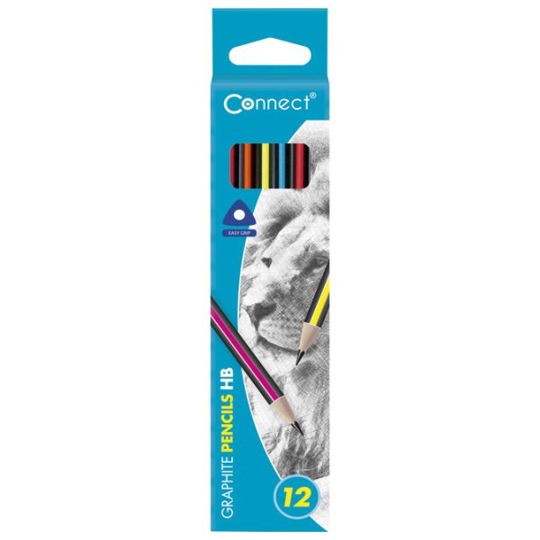 Olovka grafitna HB trokutasta Connect sortirano - Slika 2