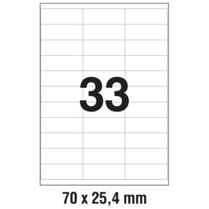 Etikete ILK  70x25,4 mm pk100L Zweckform 3421