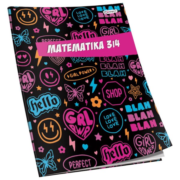 Obrazac školski matematika za 3 i 4razred Premium Connect Girl