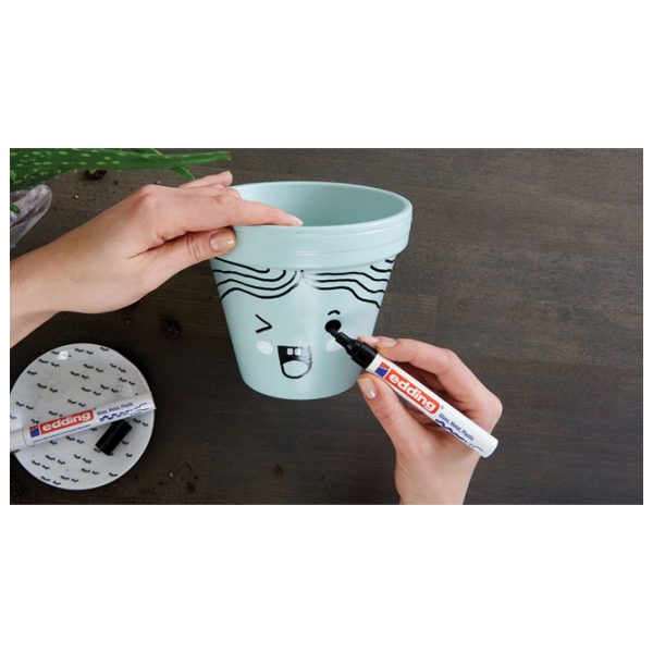 Marker permanentni lakirajući 2-4 mm Edding 750 crni - Slika 4