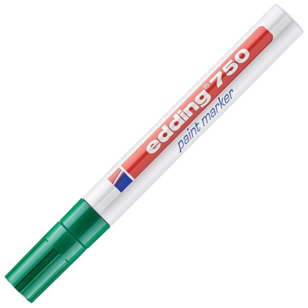 Marker permanentni lakirajući 2-4 mm Edding 750 zeleni - Slika 2