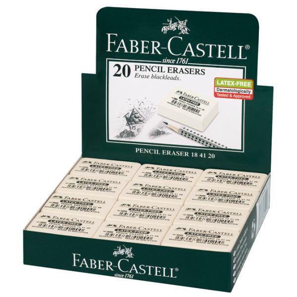 Gumica kaučuk 7041-40 Faber-Castell 184140 bijela - Slika 2