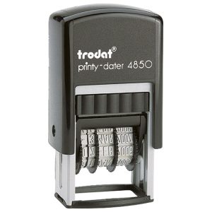 Printy-Datumar H-3,8 mm+tekst ploča 25x5 mm Trodat 4850