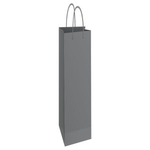 Vrećice ukrasne-boca 13x40x8 cm sjajna plastifikacija Fornax srebrne