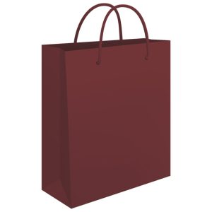 Vrećice ukrasne 34x39x10 cm sjajna plastifikacija Fornax bordo