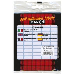 Etikete slep  21x8 mm pk10L Markin 10015 blister