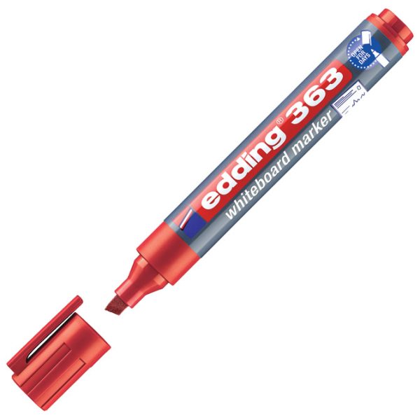 Marker za bijelu ploču 1-5 mm Edding 363 crveni