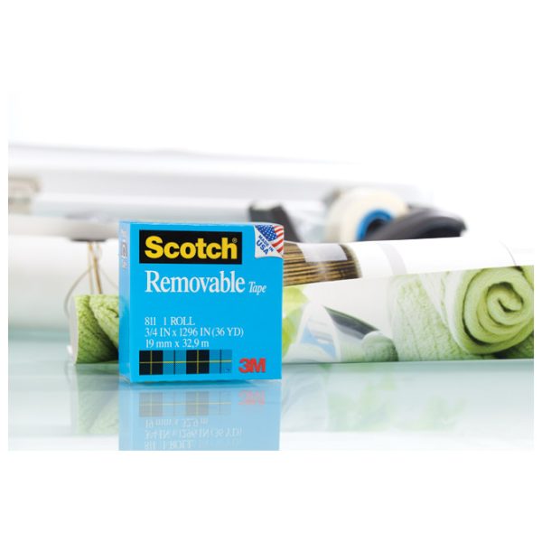 Traka ljepljiva nevidljiva odljepljiva 19 mm/33m Scotch 811 3M. - Slika 4