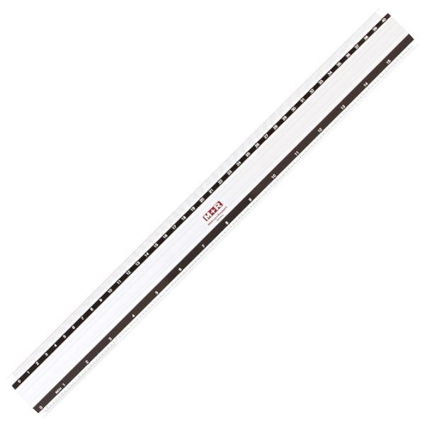 Ravnalo aluminijsko  30 cm (12inča) 1830 Mobius blister