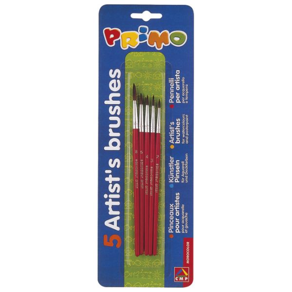 Kist za vodene boje 2,3,4,5,8 Primo 1240BPT blister - Slika 2