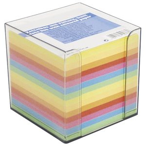 Blok kocka pvc  9,5x9,5 cm s papirom u boji intenzivnoj Donau 7492001PL-99