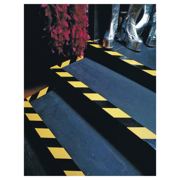 Traka za označavanje ljepljiva 50 mm/33m pvc Tesa 60760-93 crno-žuta - Slika 2