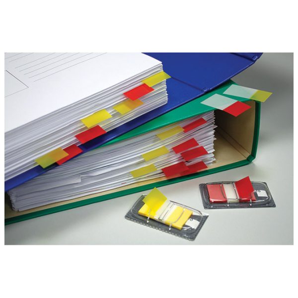 Zastavica 25x43 mm 50L Global Notes 7728-74 crveno-prozirna blister - Slika 3