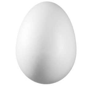 Ukras od stiropora  6 cm jaje pk10 Knorr Prandell 21-6768024 bijeli