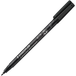 Marker permanentni 0,6 mm reciklirani Lumocolor Staedtler 318-9 crni