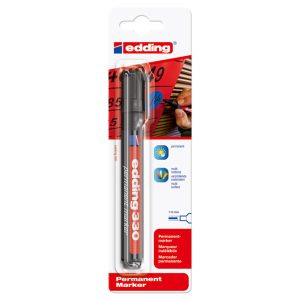 Marker permanentni 1-5 mm klinasti vrh Edding 330/1 crni blister