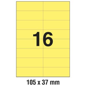Etikete ILK 105x37 mm pk100L Zweckform 3455 žute