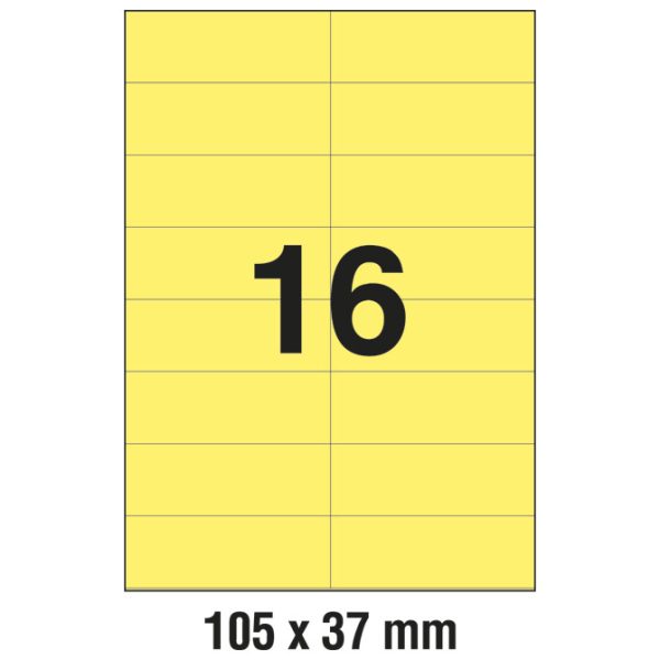 Etikete ILK 105x37 mm pk100L Zweckform 3455 žute