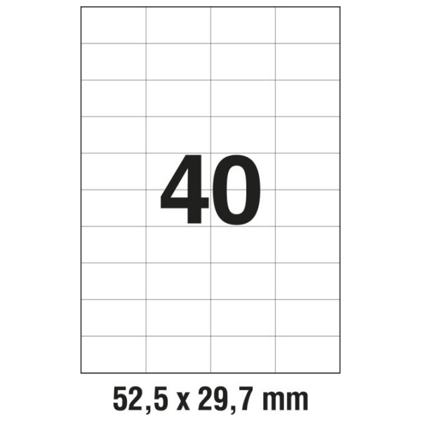 Etikete ILK  52,5x29,7 mm pk100L Zweckform 3651