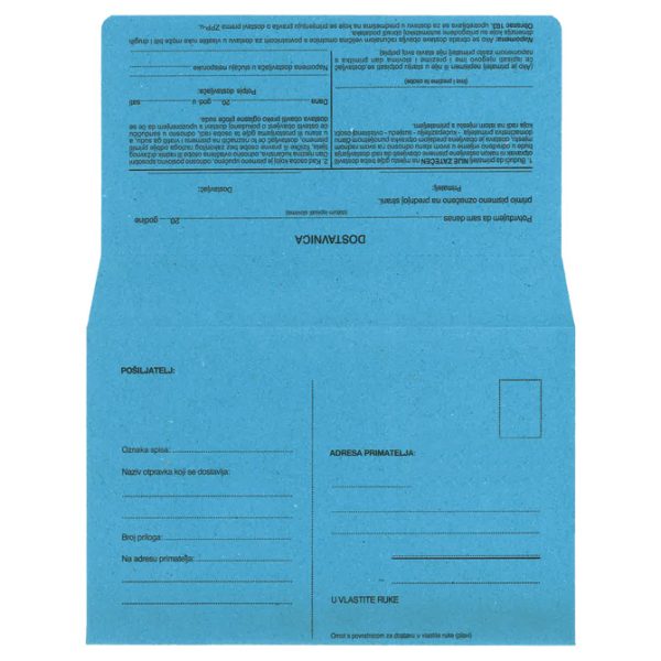 Kuverte B6-5 s povratnicom strip pk1000 Croatan - Slika 2