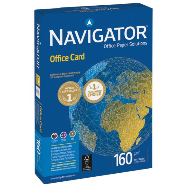 Papir ILK Navigator 160g Office Card pk250 Soporcel