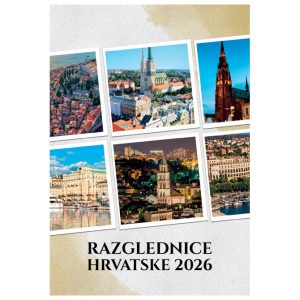 Kalendar "Razglednice Hrvatske 2025" 13 listova spirala