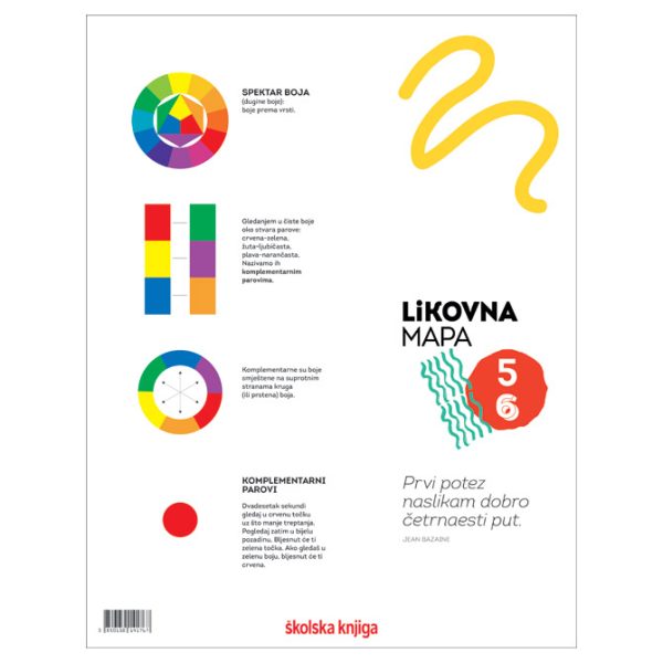 Mapa likovna + kolaž V-VI razred Umjetnost i ja Školska Knjiga - Slika 2