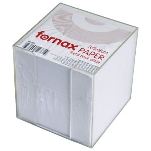 Blok kocka pvc  9,2x9,2 cm s papirom bijelim Fornax