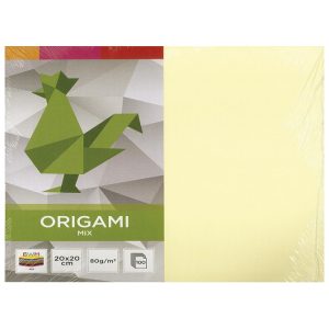 Papir Origami 20x20 cm 80g pk100 mix Interdruk!!