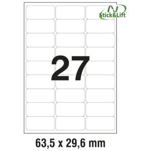 Etikete ILK  63,5x29,6 mm odljepljive pk25L Zweckform L4737REV-25