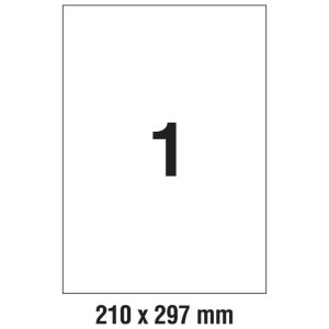 Etikete LK 210x297 mm polyester pk20L Zweckform L4775-20 bijela