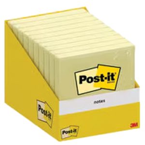 Blok samoljepljiv 76x76 mm 100L Post-it 3M.6820-CY-W10(654) žuti