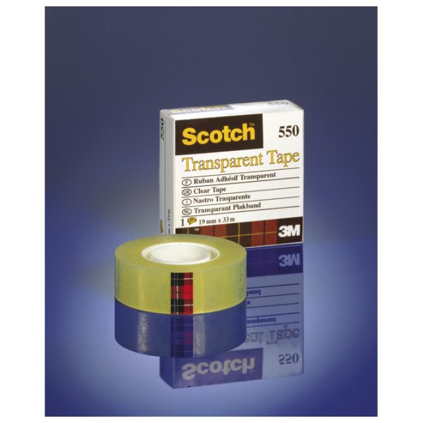 Traka ljepljiva 19 mm/33m Scotch 550 3M.prozirna - Slika 7