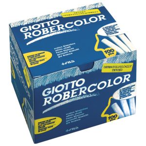 Kreda školska okrugla besprašna fi-10 mm pk100 Giotto Fila 5388 bijela