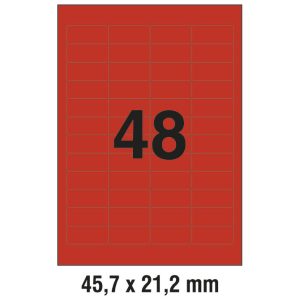 Etikete ILK  45,7x21,2 mm pk20L Zweckform L6038-20 crvene